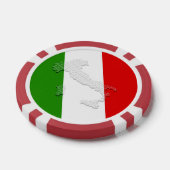 Italienische Flagge Pokerchips (Einzeln)