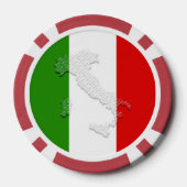 Italienische Flagge Pokerchips (Rückseite)