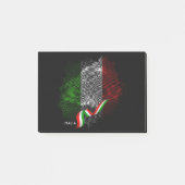 Italienische Flagge Post-it Klebezettel (Vorderseite)