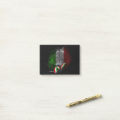 Italienische Flagge Post-it Klebezettel (Auf Schreibtisch)