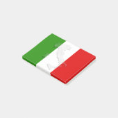 Italienische Flagge Post-it Klebezettel (angewinkelt)