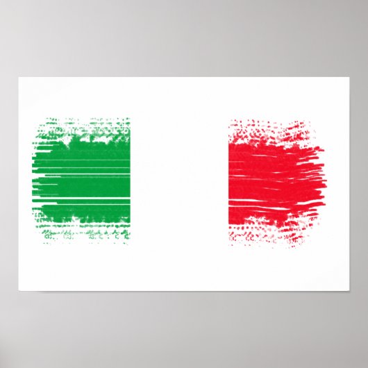 Italienische Flagge Poster (Vorne)