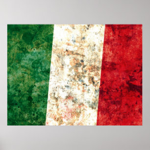 Italienische Flagge Poster