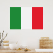 Italienische Flagge Poster (Küche)