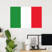 Italienische Flagge Poster (Heimbüro)