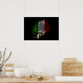 Italienische Flagge Poster (Küche)
