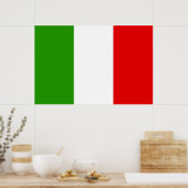 Italienische Flagge Poster (Küche)