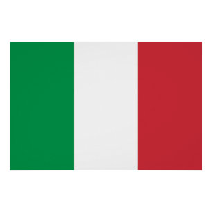 Italienische Flagge Poster