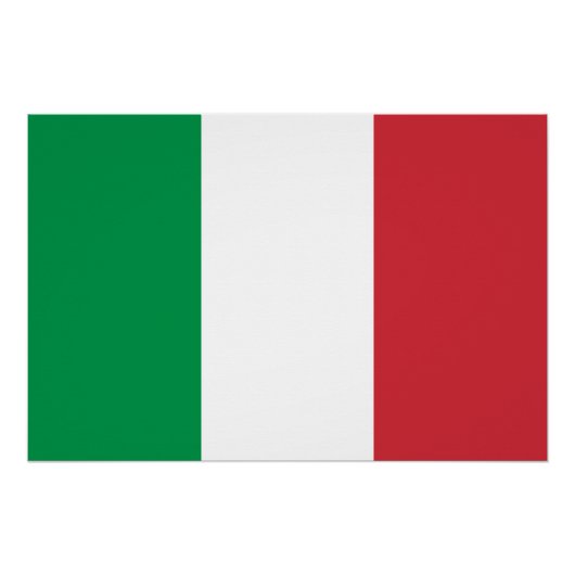 Italienische Flagge Poster (Vorderseite)