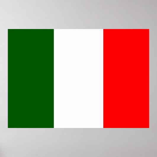 Italienische Flagge Poster (Vorne)