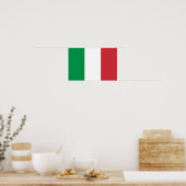 Italienische Flagge Poster (Küche)