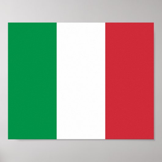 Italienische Flagge Poster (Vorne)