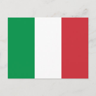 Italienische Flagge Postkarte