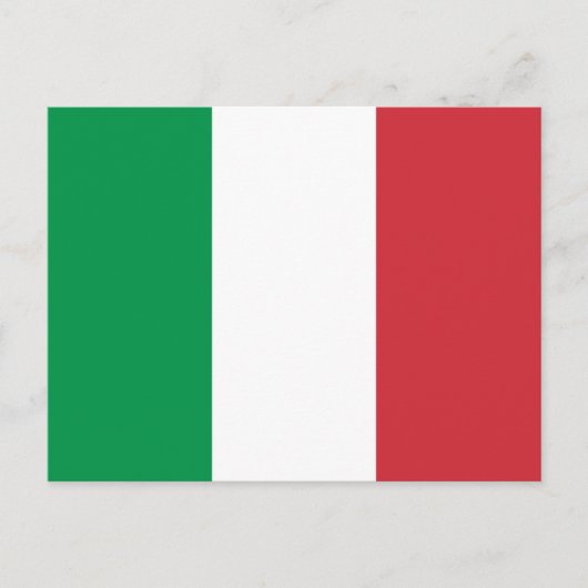 Italienische Flagge Postkarte (Vorderseite)