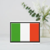 Italienische Flagge Postkarte (Stehend Vorderseite)