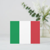 Italienische Flagge Postkarte (Stehend Vorderseite)