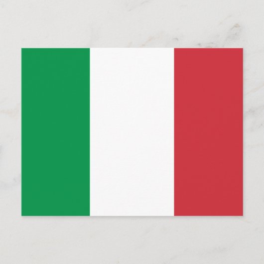 Italienische Flagge Postkarte (Vorderseite)