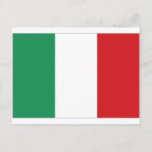 Italienische Flagge Postkarte