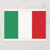 Italienische Flagge Postkarte (Vorderseite)