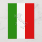 Italienische Flagge Postkarte (Vorderseite)