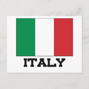 Italienische Flagge Postkarte