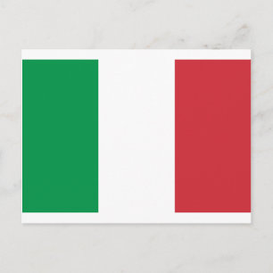 Italienische Flagge Postkarte