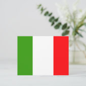 Italienische Flagge Postkarte (Stehend Vorderseite)