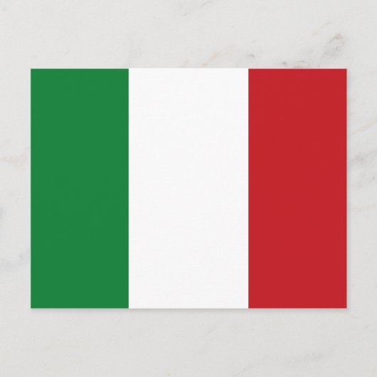 Italienische Flagge Postkarte (Vorderseite)