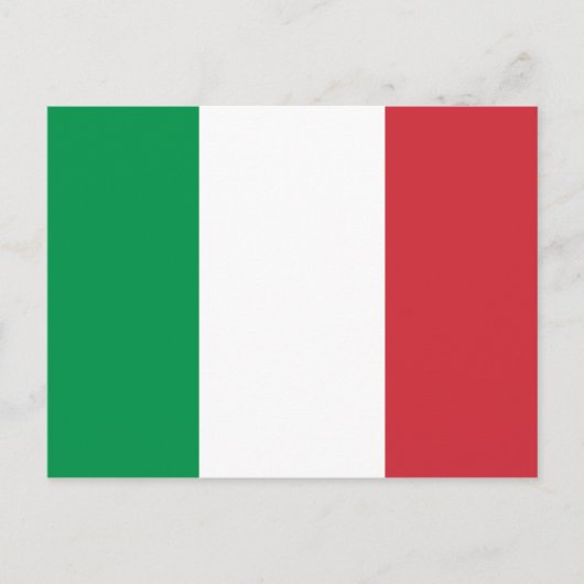 Italienische Flagge Postkarte (Vorderseite)