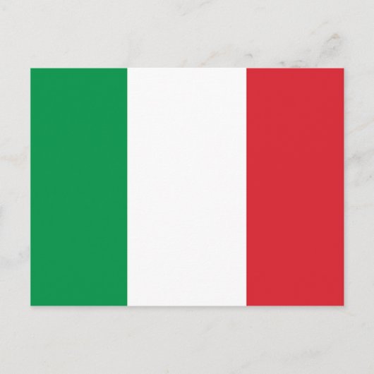 Italienische Flagge Postkarte (Vorderseite)
