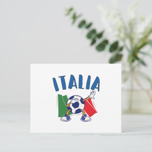 Italienische Flagge Postkarte (Stehend Vorderseite)