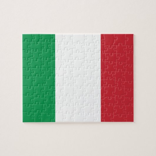 Italienische Flagge Puzzle (Horizontal)