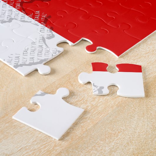 Italienische Flagge Puzzle (Seite)