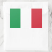 Italienische Flagge Rechteckiger Aufkleber (Tasche)
