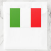 Italienische Flagge Rechteckiger Aufkleber (Tasche)