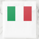 Italienische Flagge Rechteckiger Aufkleber (Tasche)