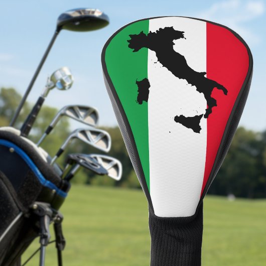 Italienische Flagge Red White Green Italia Karte Golf Headcover