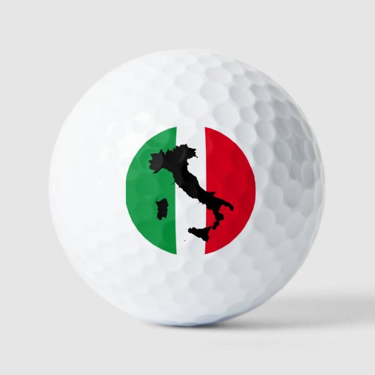 Italienische Flagge Red White Green Italia Karte Golfball (Vorderseite)