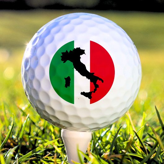 Italienische Flagge Red White Green Italia Karte Golfball