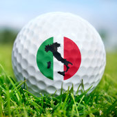 Italienische Flagge Red White Green Italia Karte Golfball