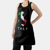 Italienische Flagge Red White Green Italia Karte Schürze (InSitu)