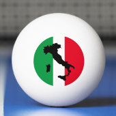 Italienische Flagge Red White Green Italia Karte Tischtennisball