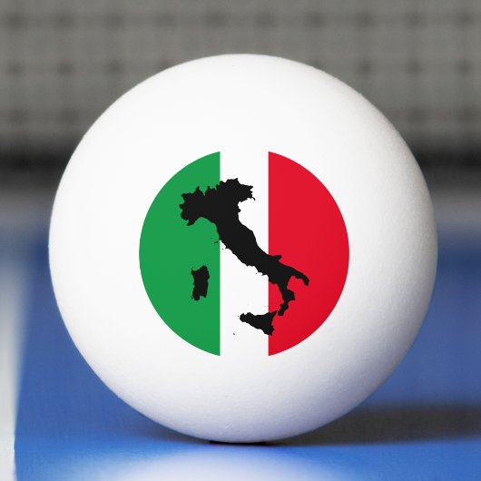 Italienische Flagge Red White Green Italia Karte Tischtennisball