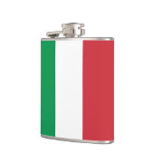 Italienische Flagge / Reisen Italien / Sportfans Flachmann (Links)