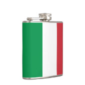 Italienische Flagge / Reisen Italien / Sportfans Flachmann (Rechts)