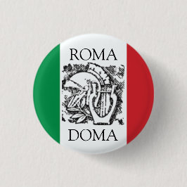 italienische Flagge ROM, DOMA Button