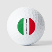 Italienische Flagge Rotes Weißes Grün Italien Golfball (Vorderseite)