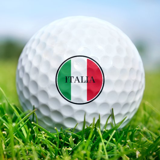 Italienische Flagge Rotes Weißes Grün Italien Golfball