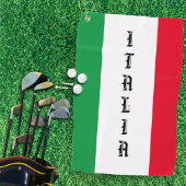 Italienische Flagge Rotes Weißes Grün Italien Golfhandtuch