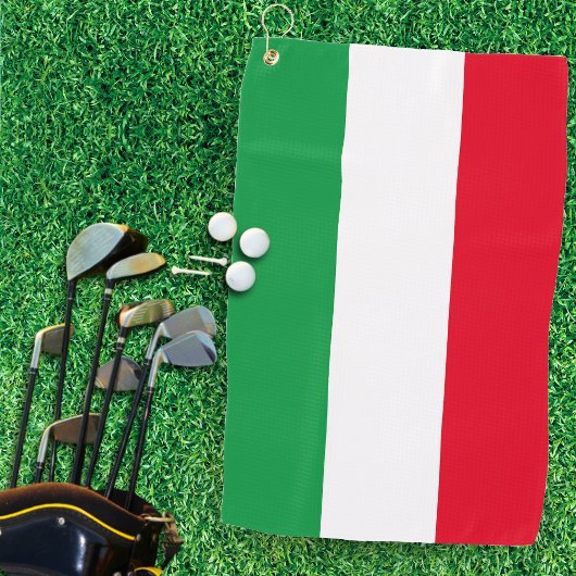 Italienische Flagge Rotes Weißes Grün Italien Golfhandtuch